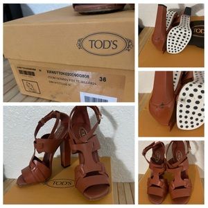 Size 36 Tod’s brown heels